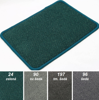 Zátěžové koberce v metráži Fortesse sde new mix barev zelený a šedé